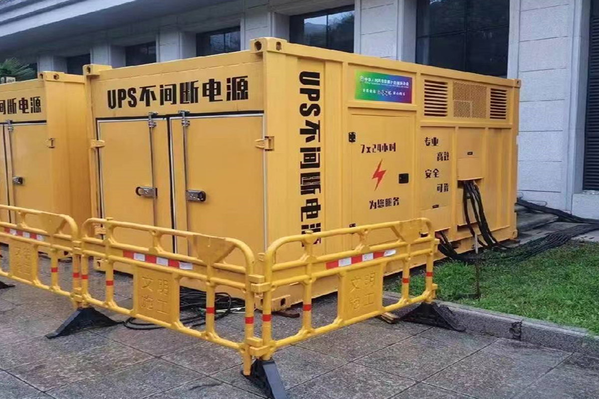 康县发电机租赁施工现场